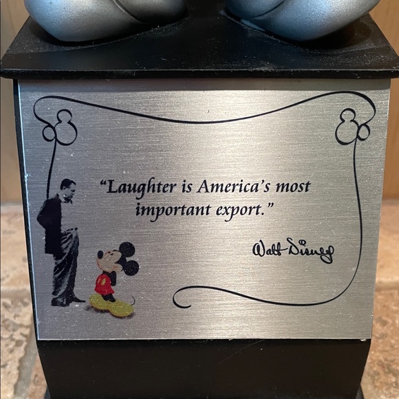 Silver Mickey Mouse Figurine - Picture 2 of 3